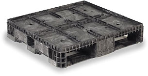 PLASTIC PALLETS, Letter: E, 2-Way Entry - Standard, Size W x D x H: 60 x 42  x 4-1/2, Floor Cap. (lbs.): 3000, Fork Cap. (lbs.): 1500, Rackable Cap.  (lbs.): 750